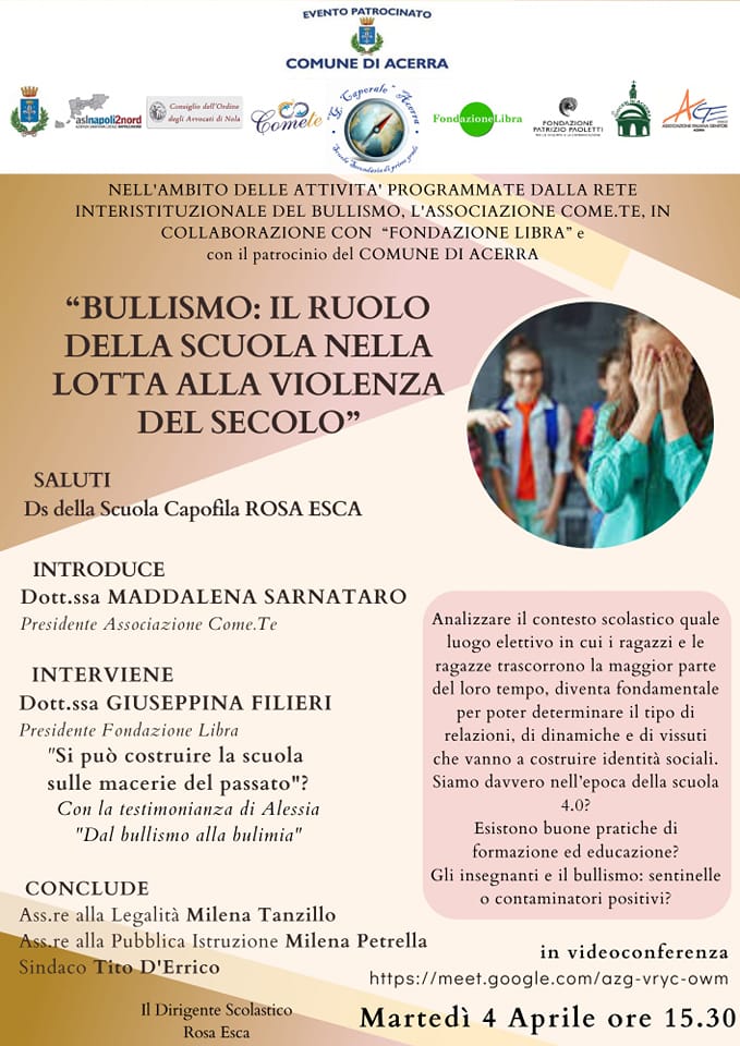 Incontro on line con le/gli insegnanti di Acerra (NA)